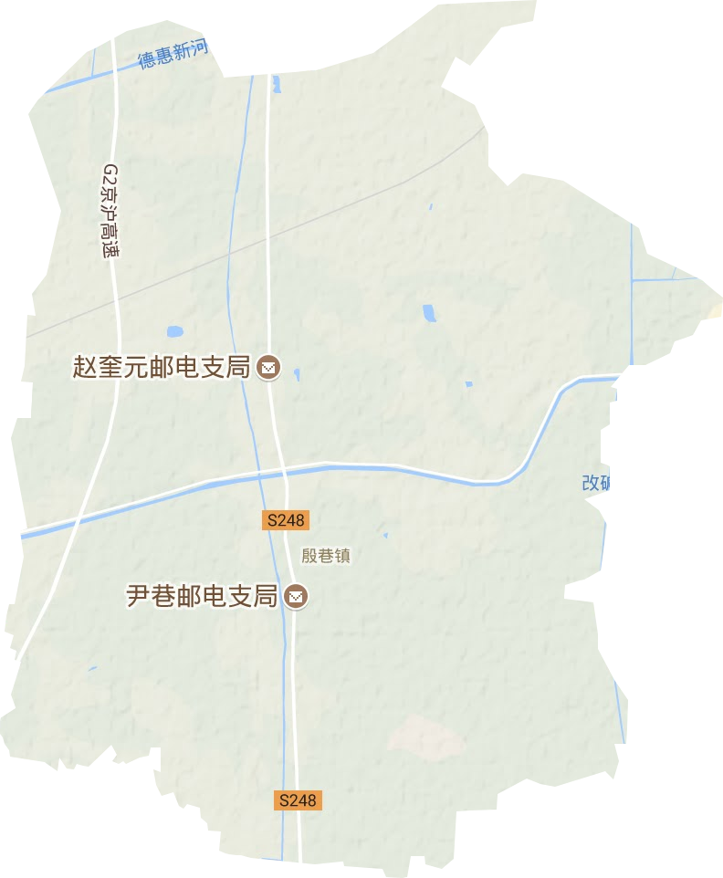 殷巷鎮地形圖