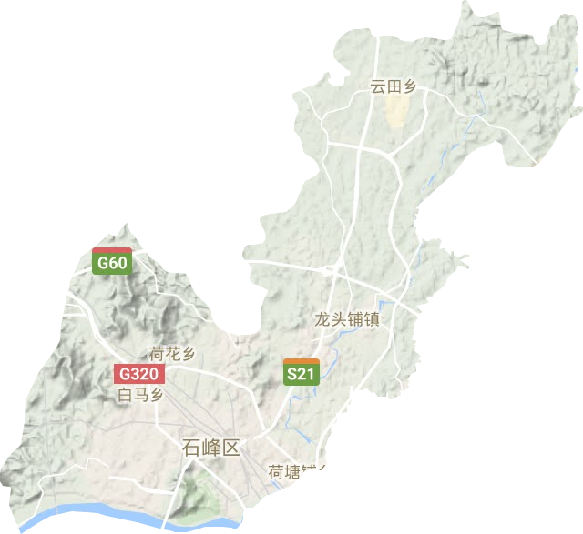 石峰區地形圖
