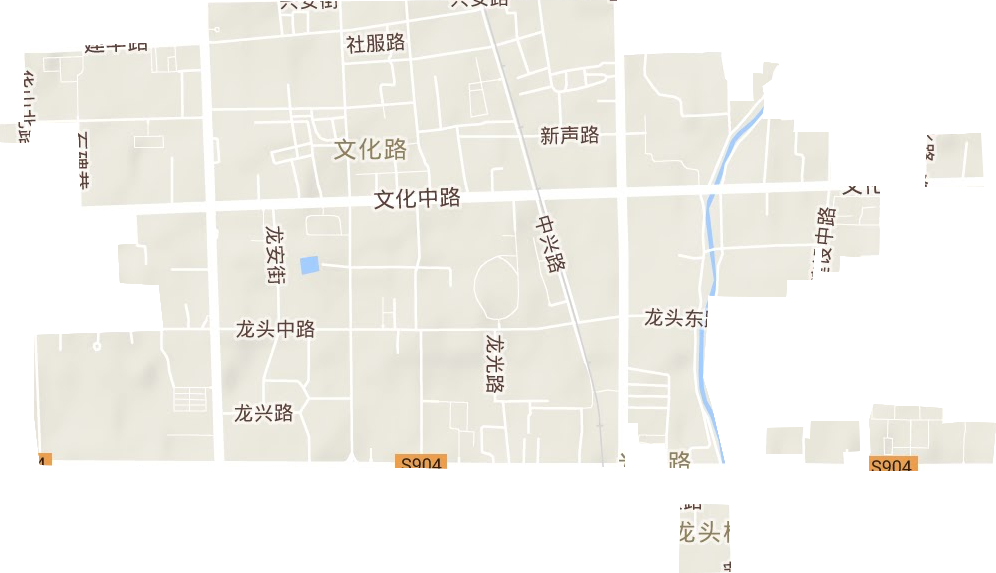文化路街道辦事地形圖