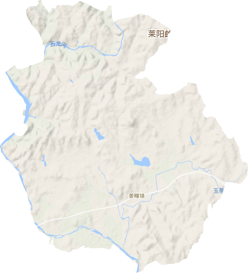姜疃鎮(zhèn)地形圖