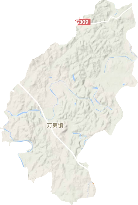 萬第鎮地形圖