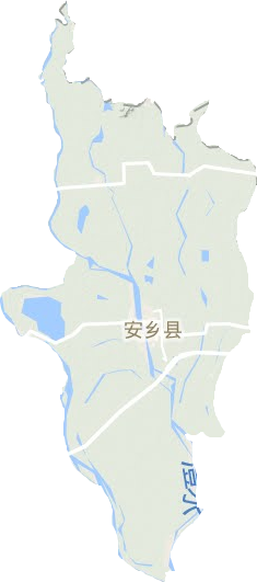 安鄉(xiāng)縣地形圖