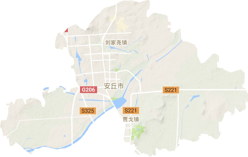 新安街道地形圖