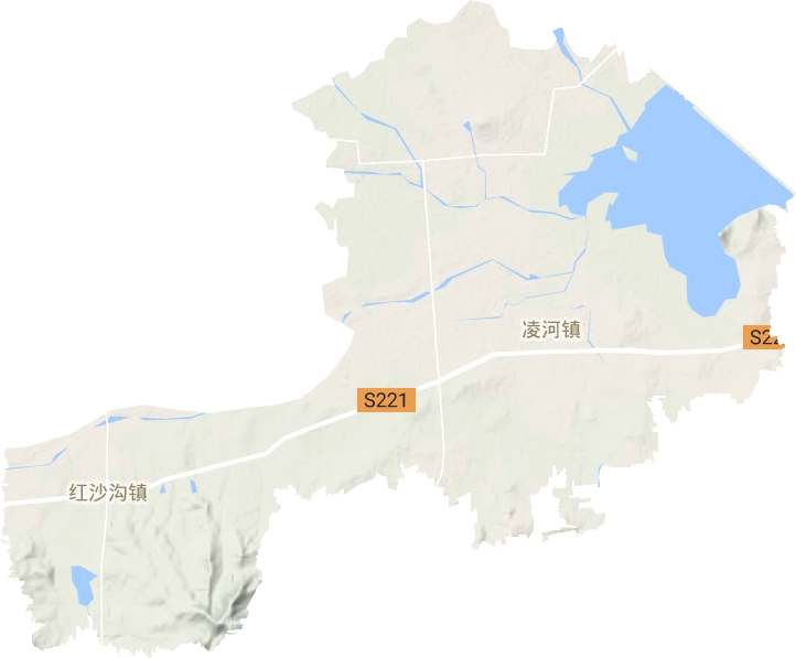 凌河鎮(zhèn)地形圖