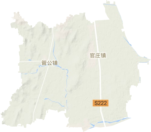 官莊鎮地形圖