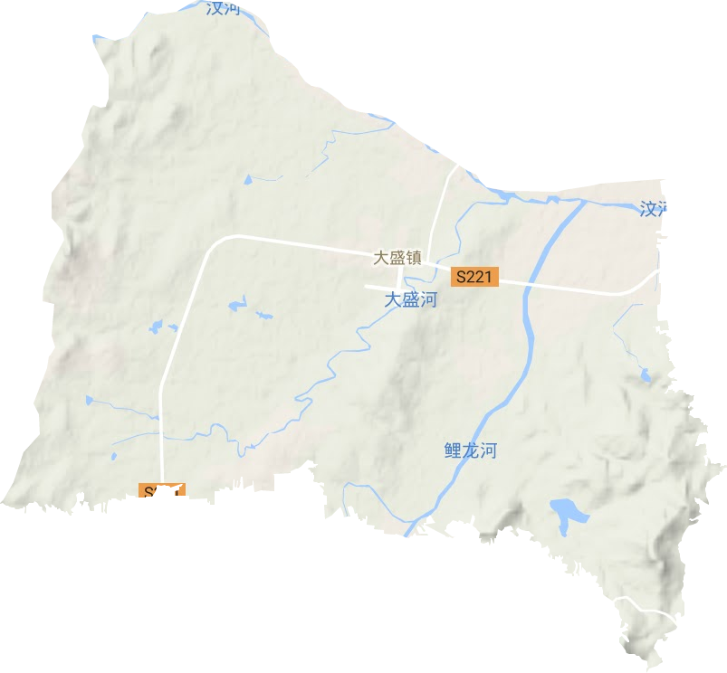 大盛鎮地形圖