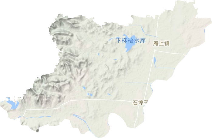 石埠子鎮(zhèn)地形圖