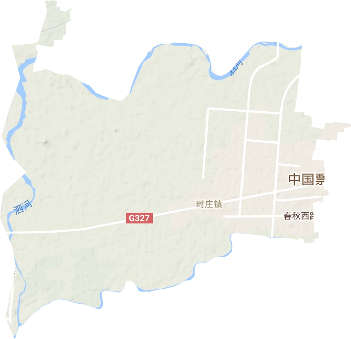 時(shí)莊街道地形圖