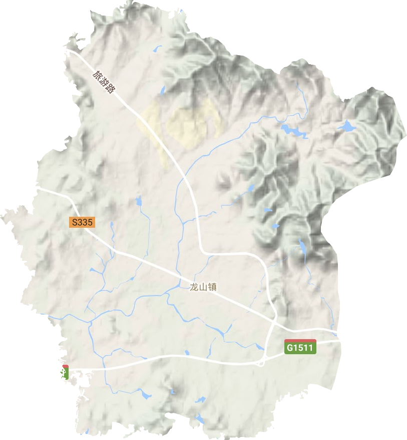 龍山鎮地形圖