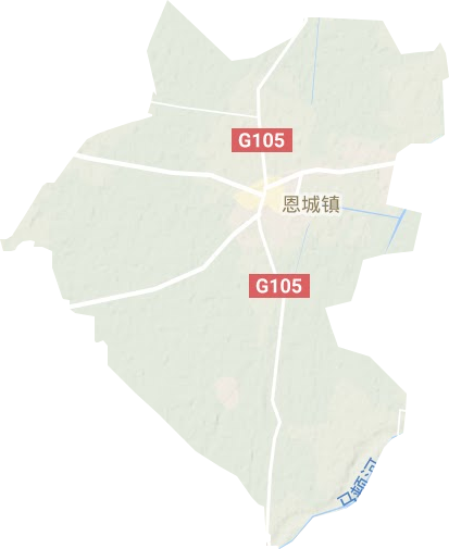 恩城鎮地形圖