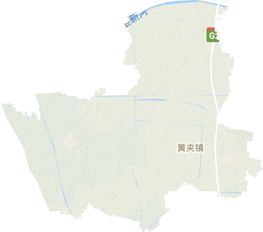 黃夾鎮地形圖