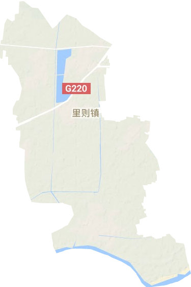 里則街道地形圖