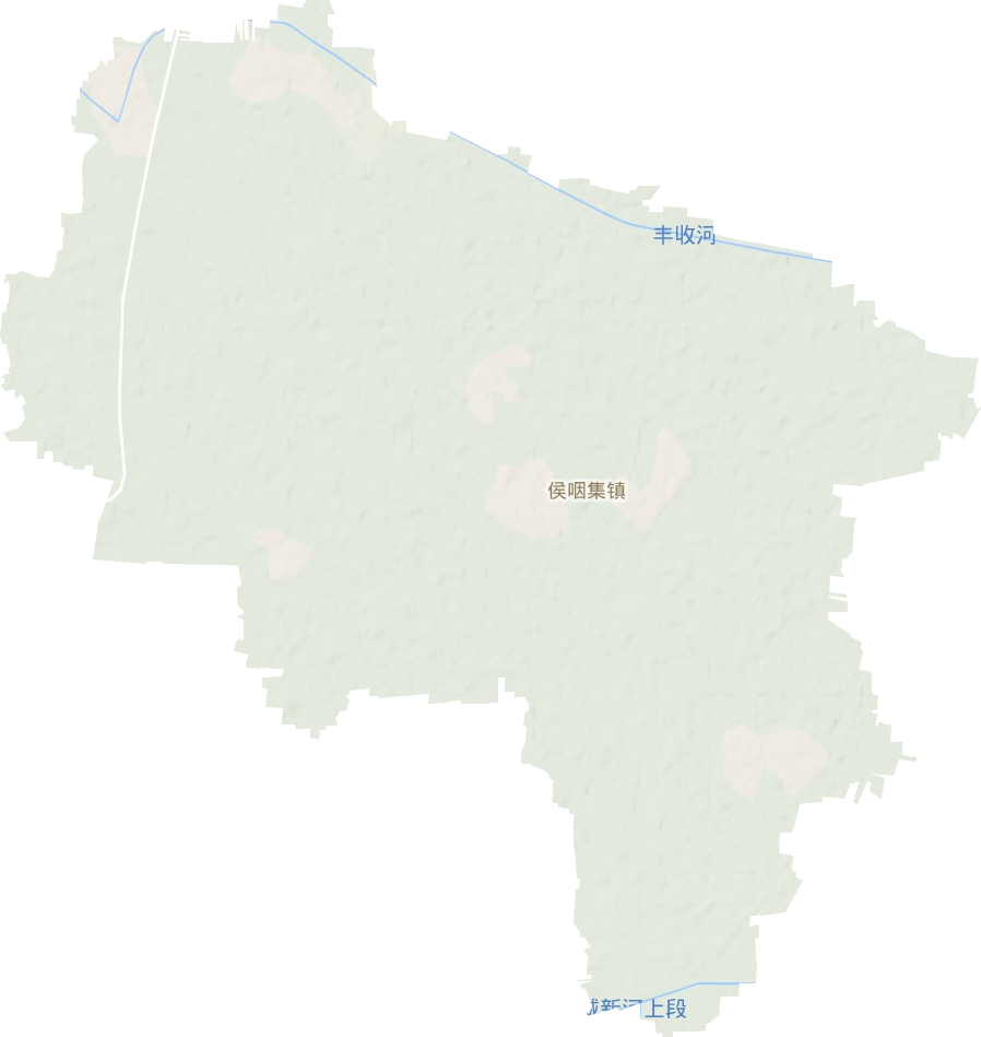 侯咽集鎮地形圖