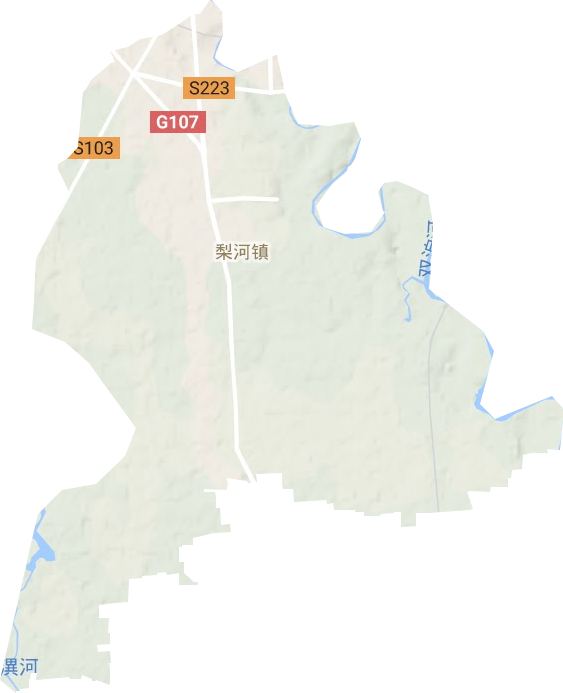 梨河鎮地形圖