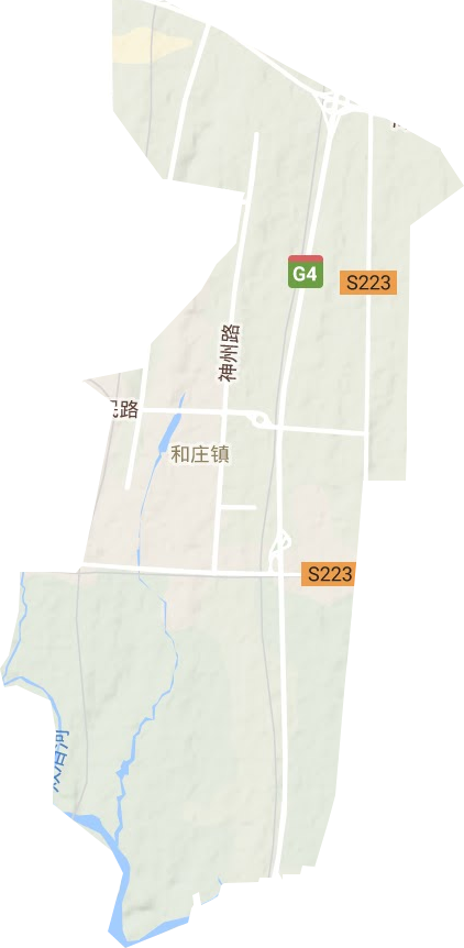 和莊鎮地形圖