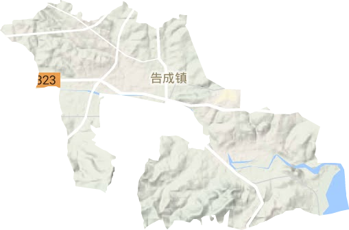 告成鎮地形圖