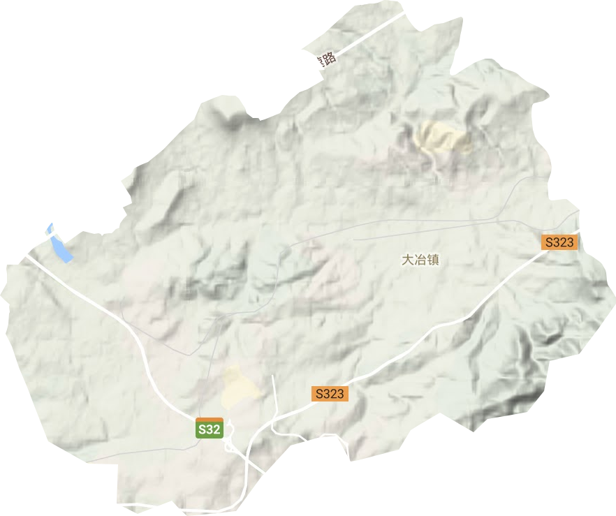 大冶鎮地形圖