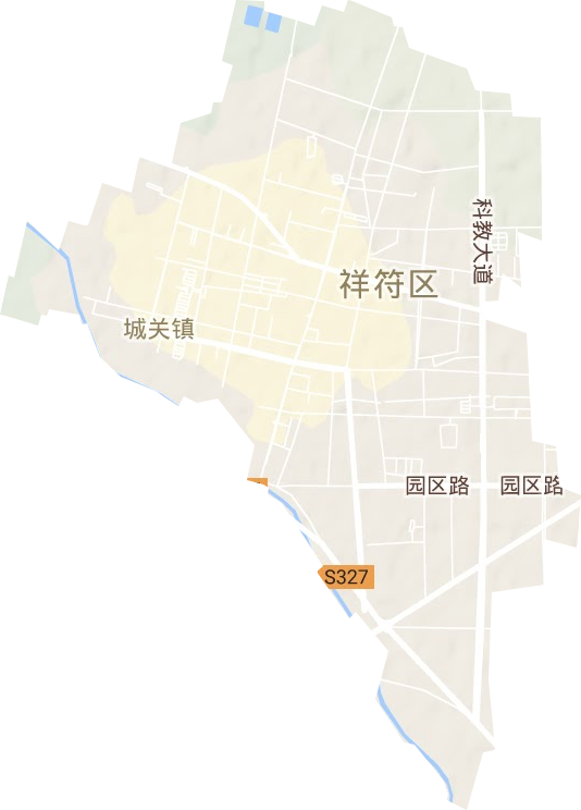 城關(guān)鎮(zhèn)地形圖