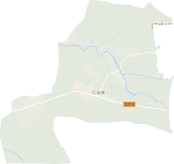 紅廟鎮(zhèn)地形圖
