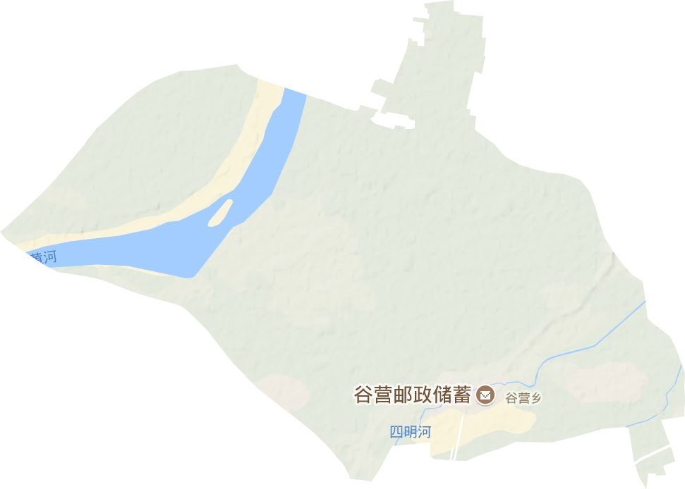 谷營鄉地形圖