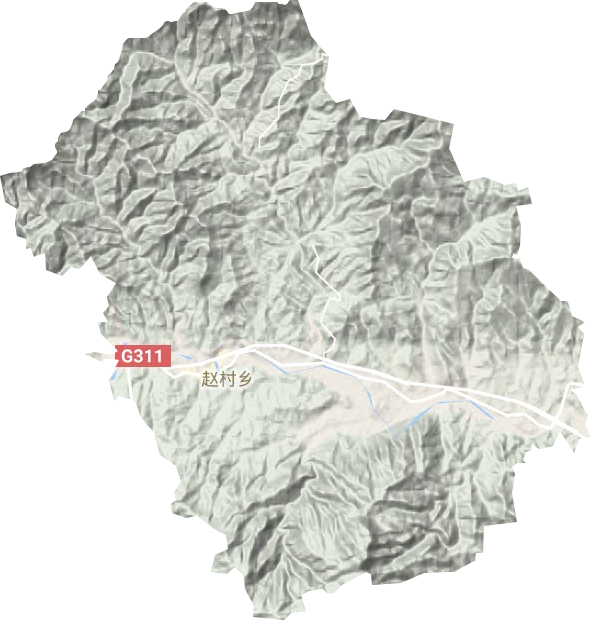 趙村鄉(xiāng)地形圖