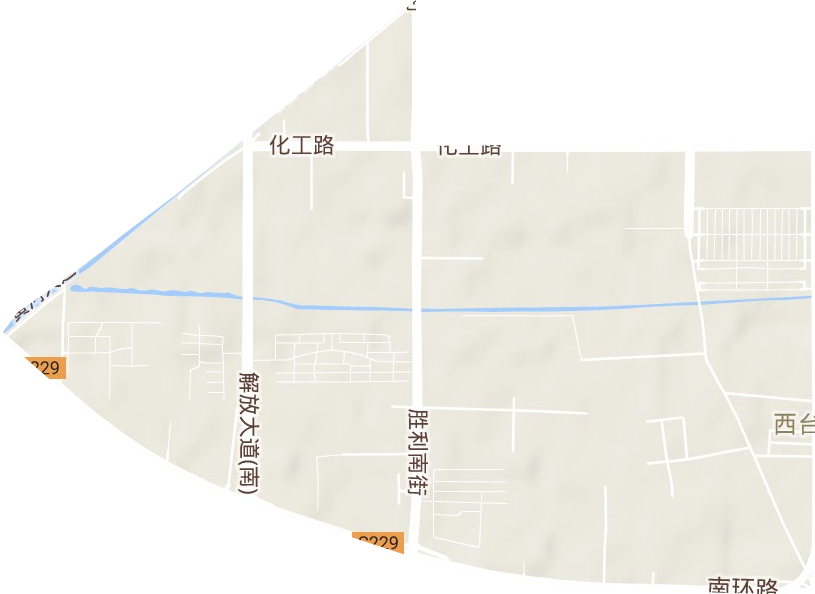 勝利路街道地形圖