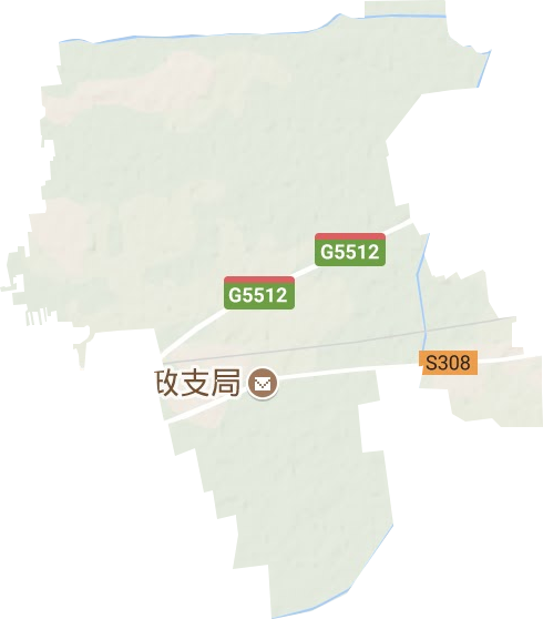 黃堤鎮地形圖