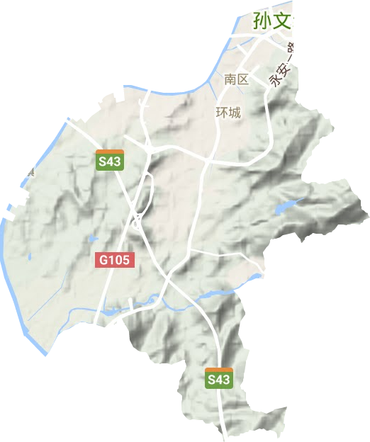 南區街道地形圖