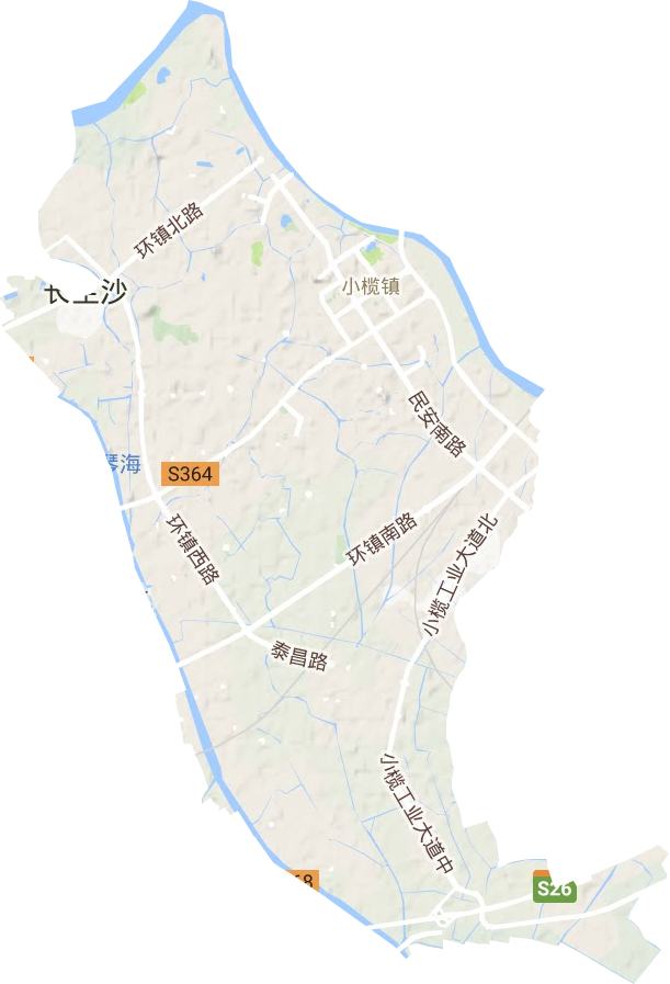 小欖鎮地形圖