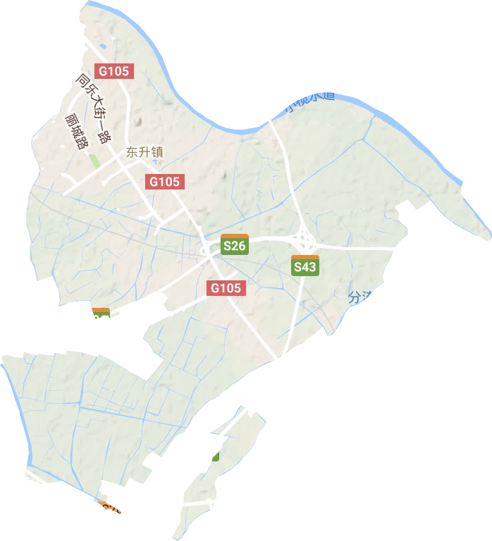東升鎮地形圖