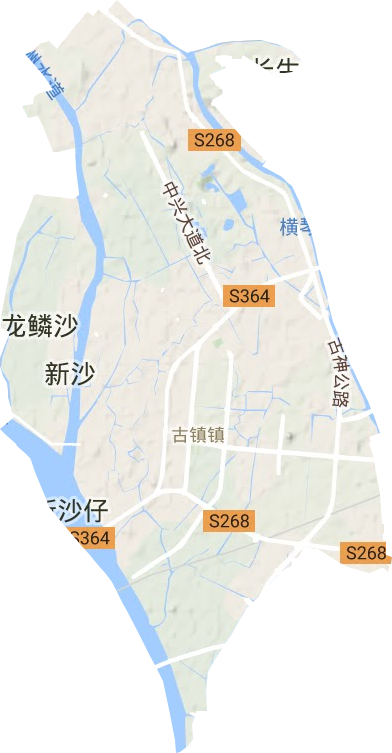 古鎮鎮地形圖