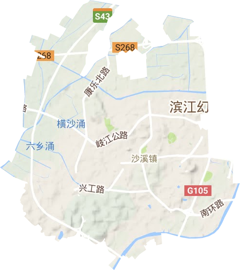 沙溪鎮地形圖