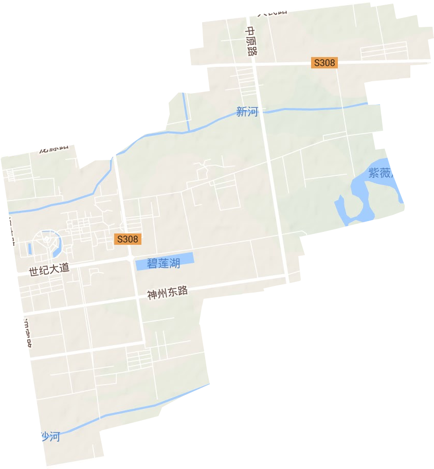 文苑街道地形圖