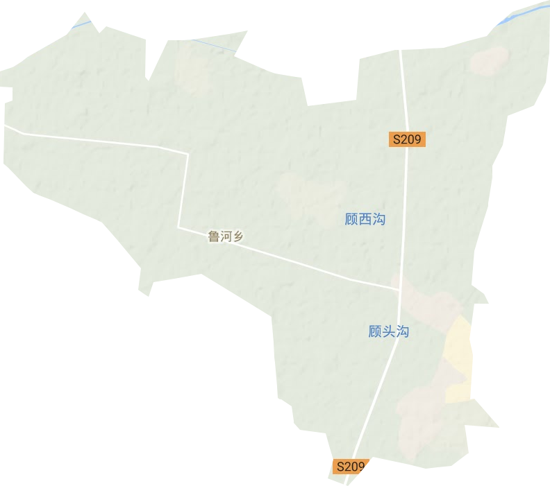濮陽縣魯河鎮地形圖