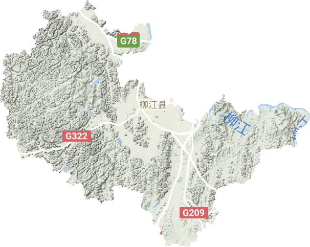柳江區地形圖