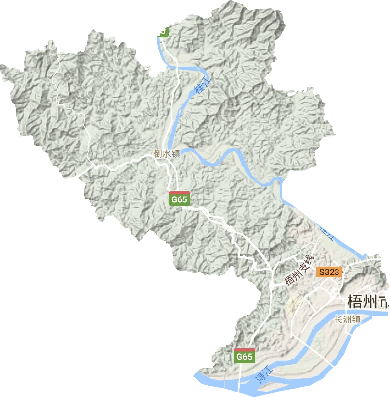 長洲區地形圖