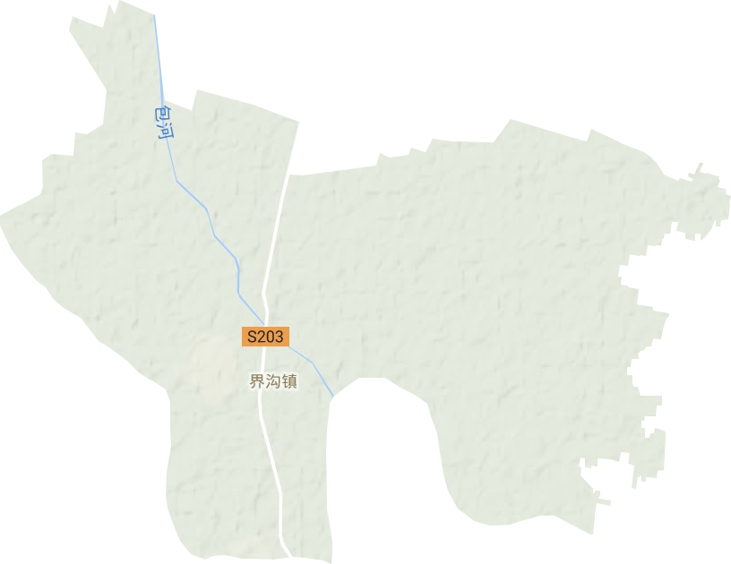界溝鎮地形圖