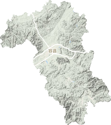 容縣地形圖
