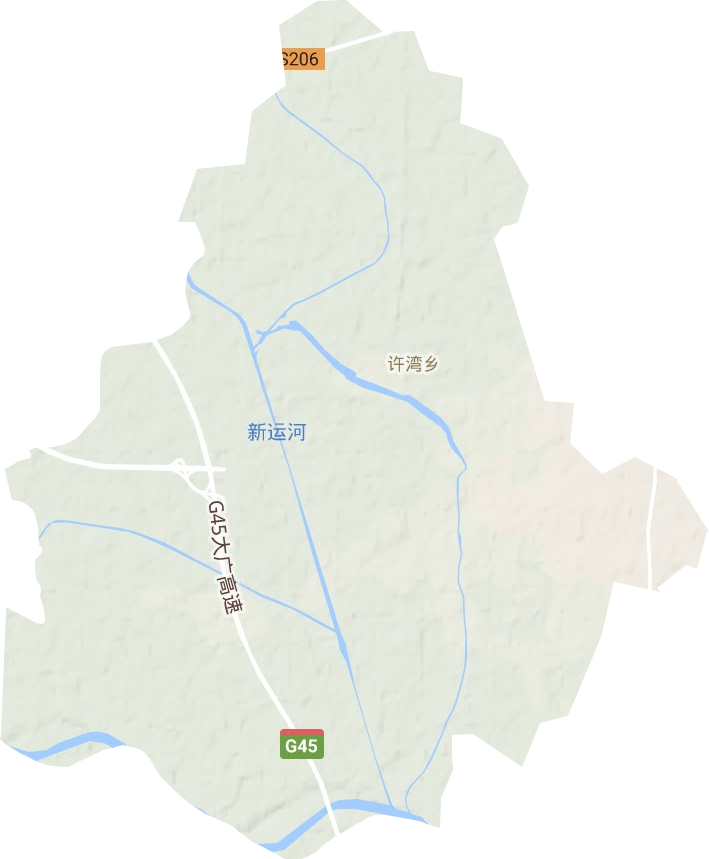 許灣鄉地形圖