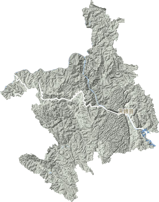 天峨縣地形圖