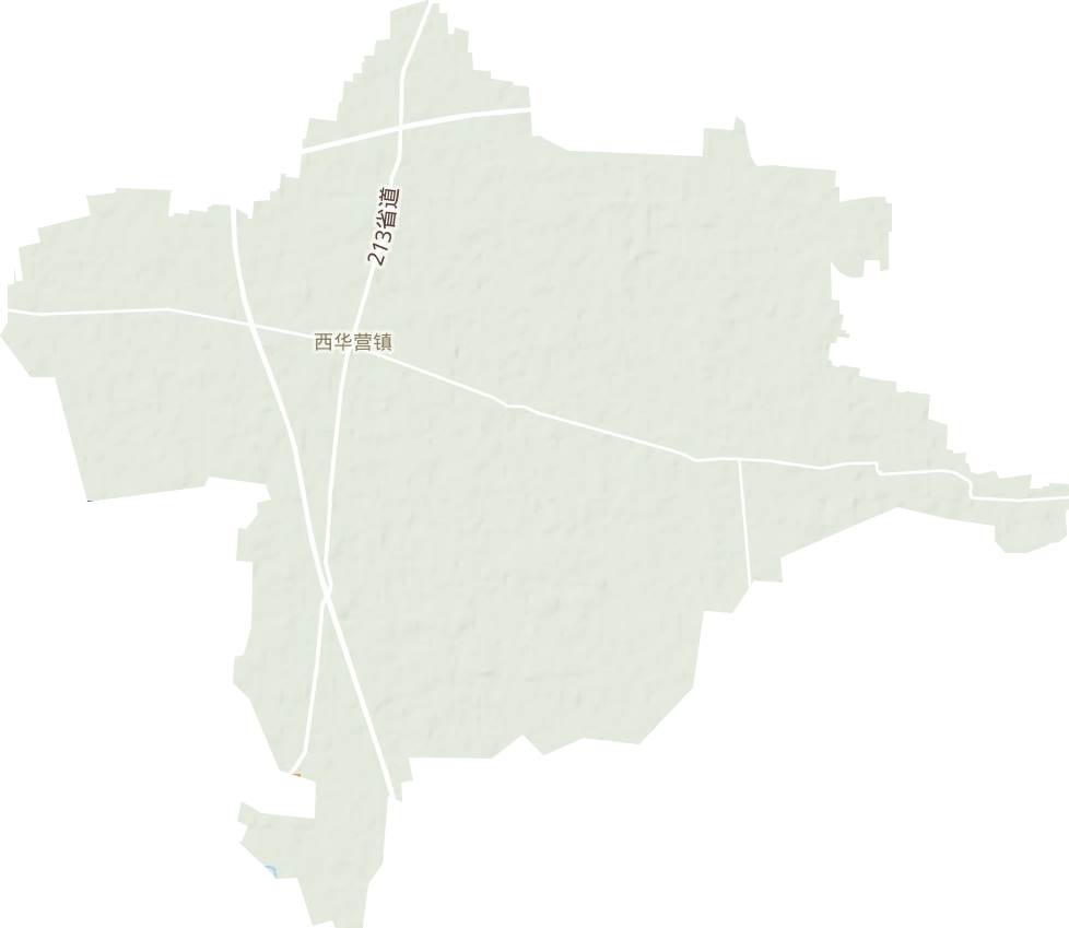 西華營鎮地形圖