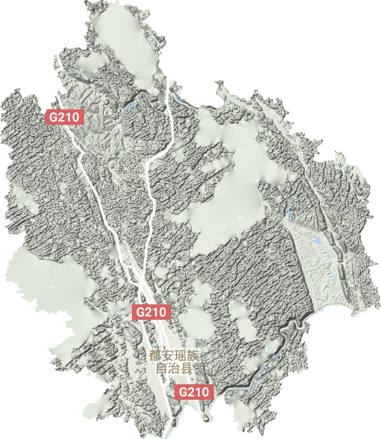 都安瑤族自治縣地形圖