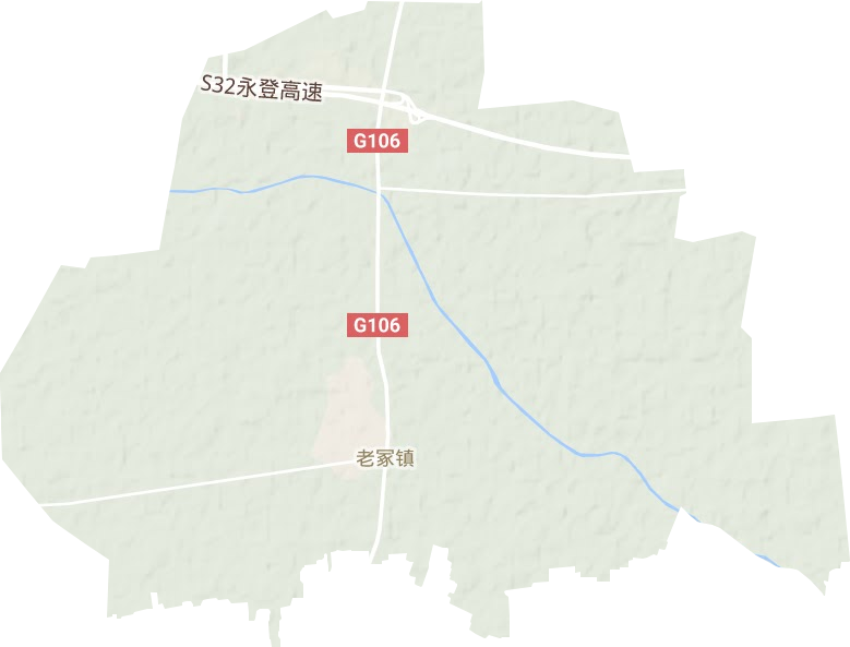 老冢鎮地形圖