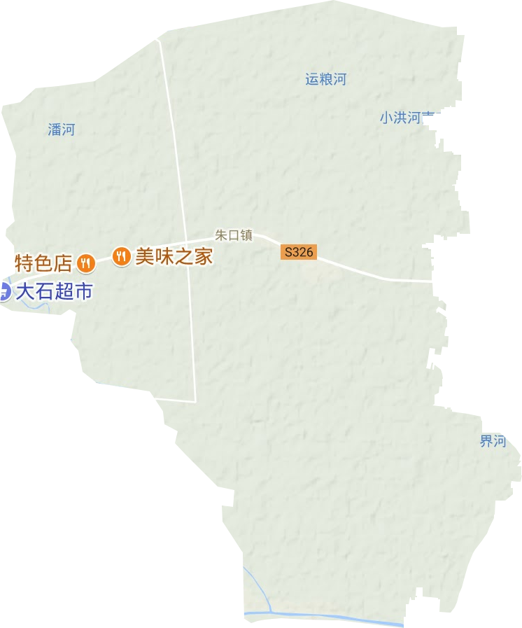 朱口鎮地形圖