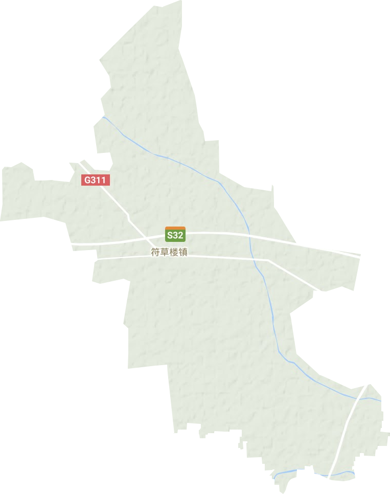 符草樓鎮(zhèn)地形圖