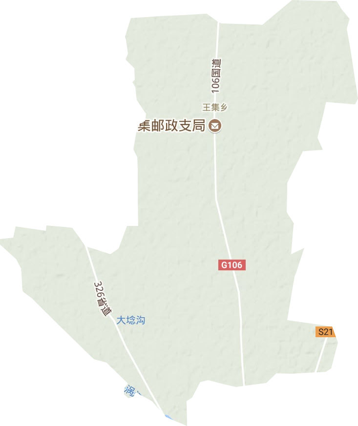 王集鄉地形圖