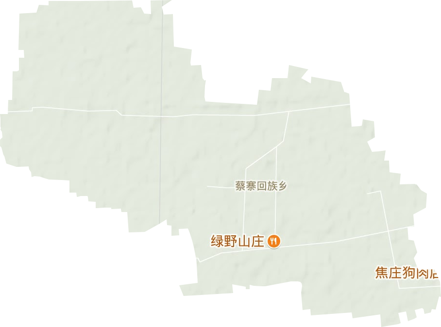 蔡寨回族鄉(xiāng)地形圖