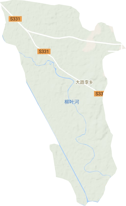 大路李鄉(xiāng)地形圖