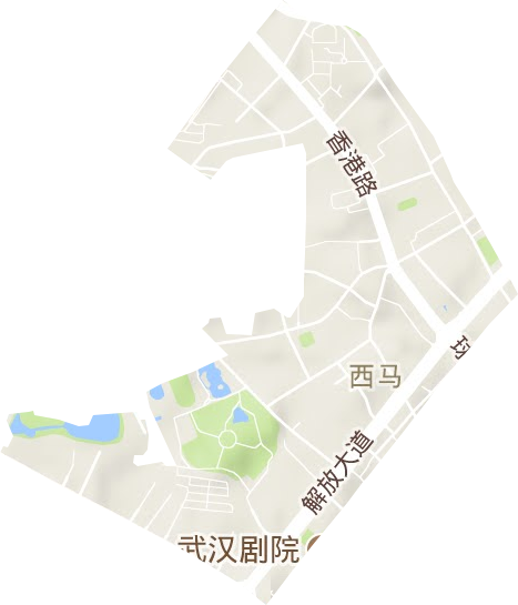 西馬街辦事處地形圖
