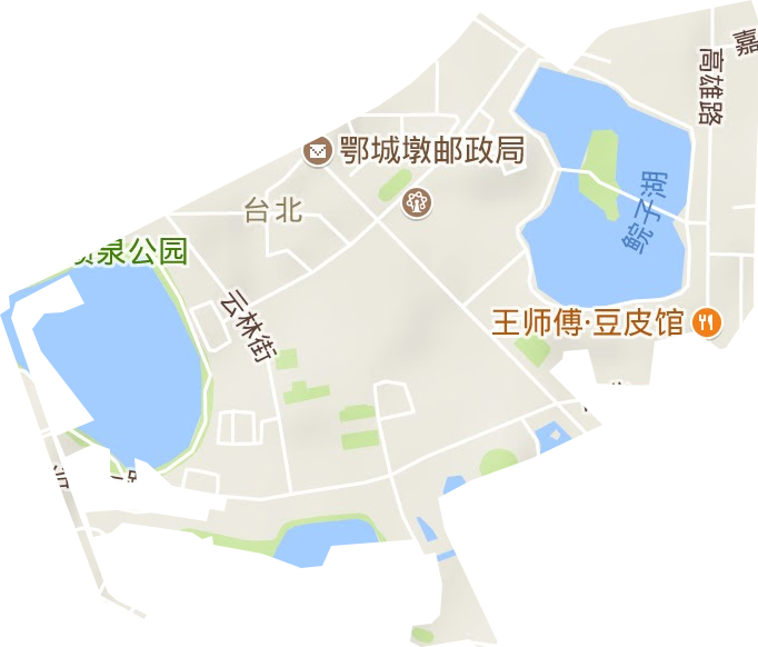 臺北街辦事處地形圖